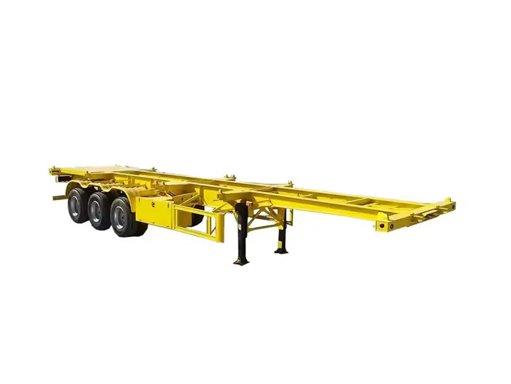 12.38m*2.48m*1.55m  12 Units Locks 50T Load Heavy Duty Semi Trailer